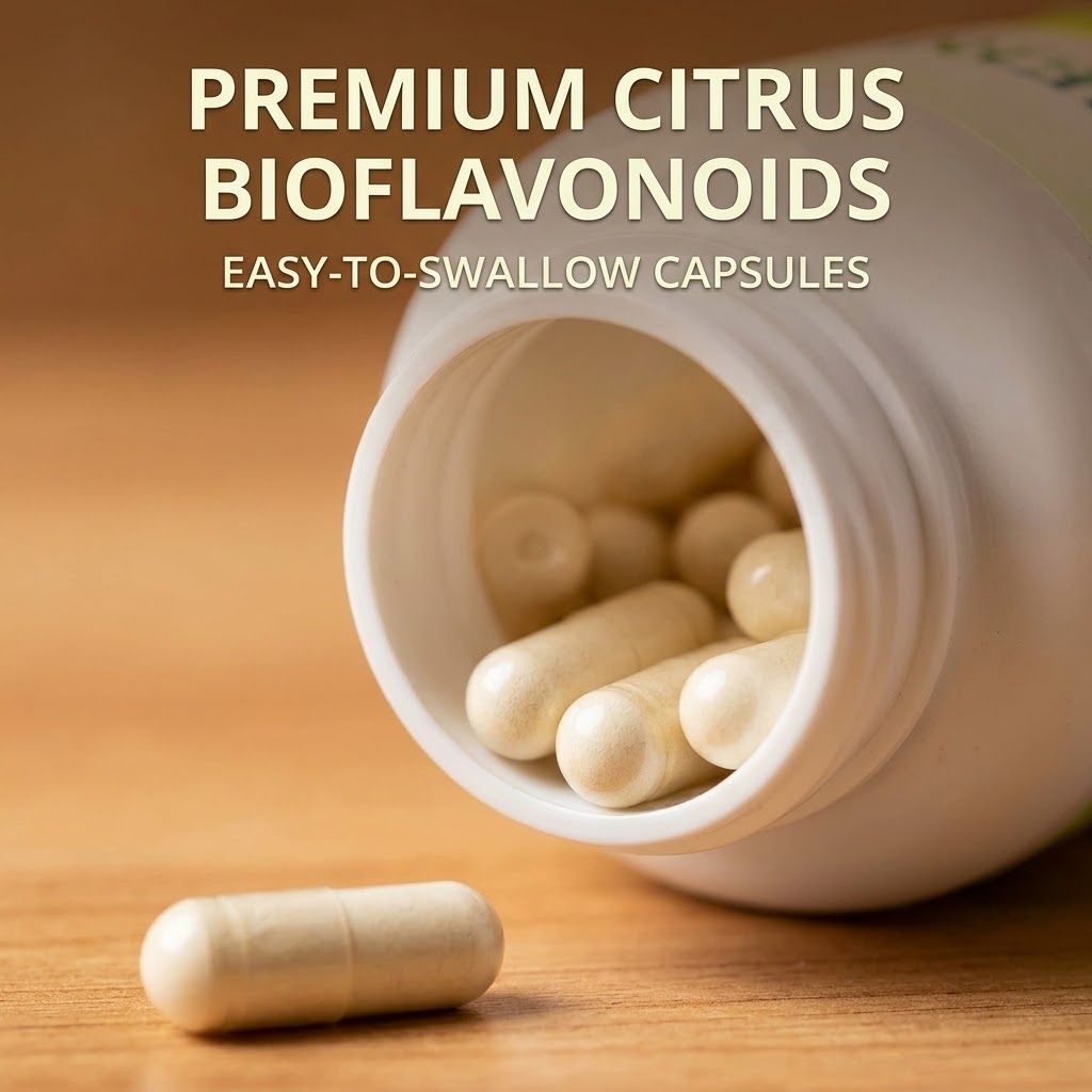 Diosmin & Hesperidin Capsules – Citrus Bioflavonoid Supplement for Circulation & Leg Wellness