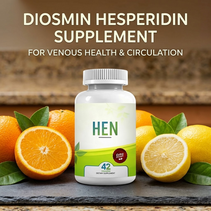 Diosmin & Hesperidin Capsules – Citrus Bioflavonoid Supplement for Circulation & Leg Wellness