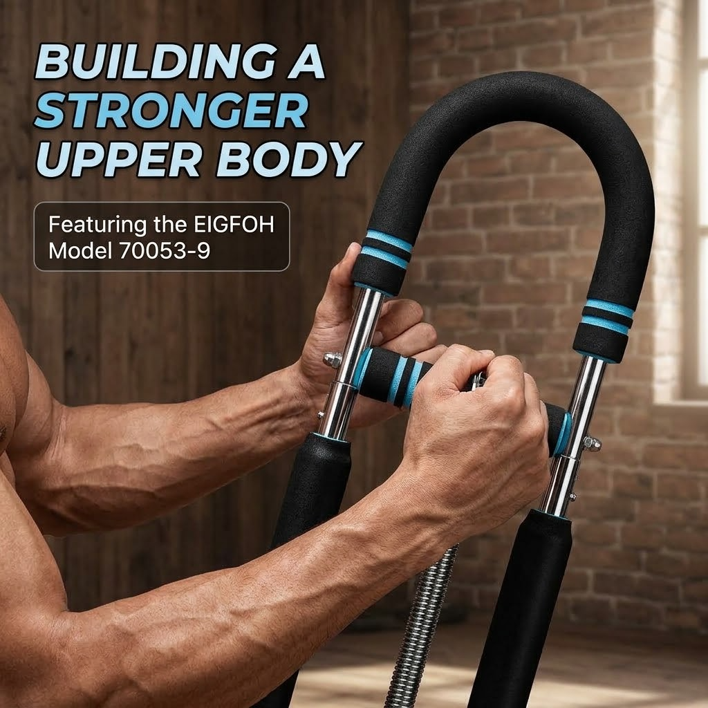 Chest Expander – Adjustable U-Shape Spring Steel Upper Body Strength Trainer