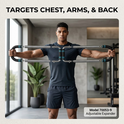 Chest Expander – Adjustable U-Shape Spring Steel Upper Body Strength Trainer